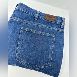 LL Bean Men's Blue Jeans Natural Fit Sz 46x29 OK121 Denim Pants T8